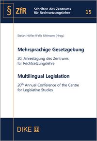 Produktbild: Mehrsprachige Gesetzgebung - Multilingual Legislation
