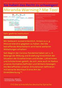 Produktbild: Miranda Warning? Me Too! Sie haben das Recht zu schweigen!