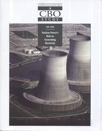 Produktbild: Nuclear Power's Role in Generating Electricity: A CBO Study