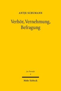 Produktbild: Verh&ouml;r, Vernehmung, Befragung
