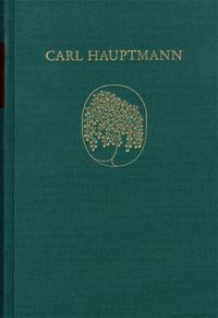 Produktbild: Carl Hauptmann: S&auml;mtliche Werke / Band VIII,1: Sp&auml;te Erz&auml;hlungen (Textband)