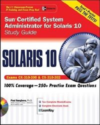 Produktbild: Sun Certified System Administrator for Solaris 10 Study Guide (Exams CX-310-200 & CX-310-202)