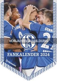 'FC Schalke 04 2025 - Bannerkalender - Fan-Kalender - Fußball-Kalender - Wand-Kalender - 29,7x42 