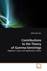 Produktbild: Subba Rao, D: Contributions to the Theory of Gamma-Semirings