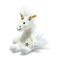 Produktbild: Steiff 067655 - Unica Schlenker-Einhorn, sitzend, wei&szlig;, Pl&uuml;sch, 20 cm