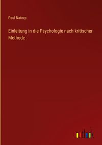 Produktbild: Einleitung in die Psychologie nach kritischer Methode