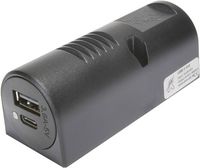 Produktbild: ProCar Aufbau-Power USB-C&reg;/A Doppelsteckdose 12 oder 24 V/DC