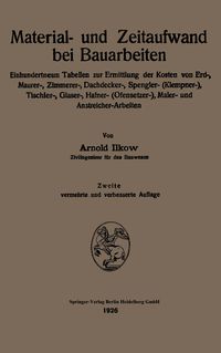 Produktbild: Material- und Zeitaufwand bei Bauarbeiten