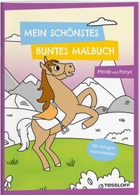 Produktbild: Mein sch&ouml;nstes buntes Malbuch. Pferde und Ponys
