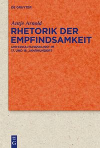 Produktbild: Rhetorik der Empfindsamkeit