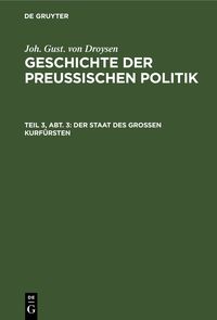 Produktbild: Der Staat des gro&szlig;en Kurf&uuml;rsten