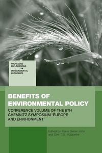 Produktbild: Benefits of Environmental Policy