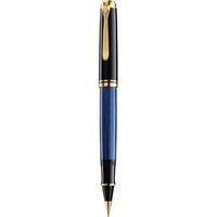 Produktbild: Pelikan Tintenroller Souver&auml;n&reg; R400, 24-Karat vergoldete Zierelemente, Schwarz-Blau