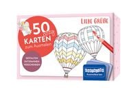 Produktbild: 50 cozy Karten zum Ausmalen &ndash; Liebe Gr&uuml;&szlig;e