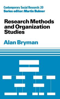 Produktbild: Research Methods and Organization Studies