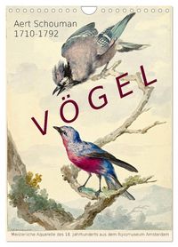 Produktbild: Aert Schouman. V&Ouml;GEL (Wandkalender 2026 DIN A4 hoch), CALVENDO Monatskalender