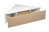 Produktbild: Holz Wandschublade Eckregal Nachttisch Usal S