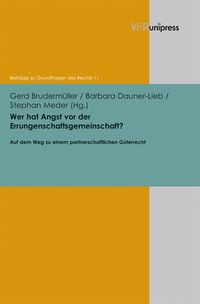Produktbild: Wer hat Angst vor der Errungenschaftsgemeinschaft?