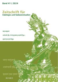 Produktbild: Zeitschrift f&uuml;r Indologie und S&uuml;dasienstudien, Band 41 (2024)