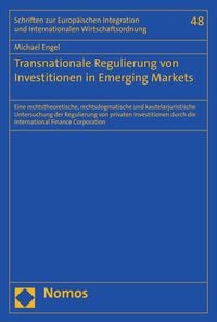 Produktbild: Transnationale Regulierung von Investitionen in Emerging Markets
