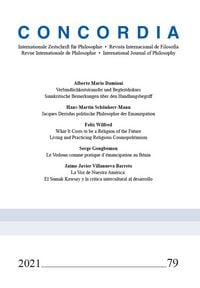 Produktbild: Concordia &ndash; Internationale Zeitschrift f&uuml;r Philosophie Heft 79