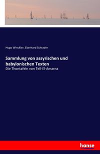 Produktbild: Sammlung von assyrischen und babylonischen Texten