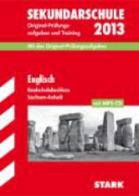 Produktbild: Abschluss-Pr&uuml;fungsaufgaben Sekundarschule Sachsen-Anhalt / Englisch Realschulabschluss 2013 mit MP3-CD
