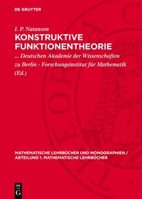 Produktbild: Konstruktive Funktionentheorie