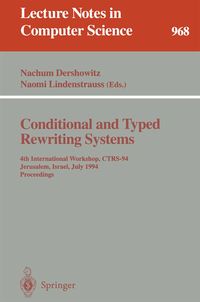 Produktbild: Conditional and Typed Rewriting Systems