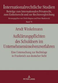 Produktbild: Aufkl&auml;rungspflichten des Schuldners im Unternehmensinsolvenzverfahren