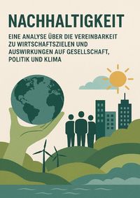 Produktbild: Nachhaltigkeit - Eine Analyse &uuml;ber die Vereinbarkeit zu Wirtschaftszielen und Auswirkungen auf Gesellschaft, Politik und Klima