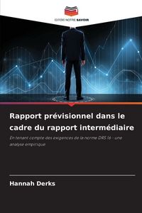 Produktbild: Rapport pr&eacute;visionnel dans le cadre du rapport interm&eacute;diaire