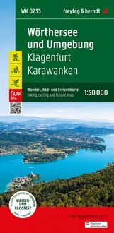 Produktbild: Freytag & berndt Wanderkarte WK 0233 W&ouml;rthersee und Umgebung, Klagenfurt - Karawanken 1:50.000