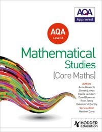 Produktbild: Davis, H: AQA Level 3 Certificate in Mathematical Studies