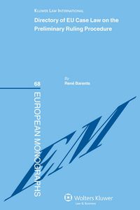 Produktbild: Directory of EU Case Law on the Preliminary Ruling Procedure