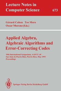Produktbild: Applied Algebra, Algebraic Algorithms and Error-Correcting Codes