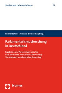 Produktbild: Parlamentarismusforschung in Deutschland