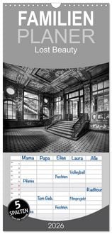 Produktbild: Familienplaner 2026 - Lost Beauty mit 5 Spalten (Wandkalender, 21 x 45 cm) CALVENDO