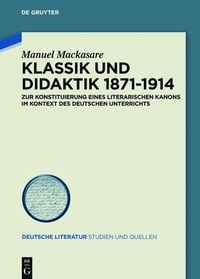 Produktbild: Klassik und Didaktik 1871-1914