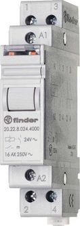 Produktbild: Finder Stromsto&szlig;-Schalter Hutschiene 20.24.8.230.4000 2 Schlie&szlig;er 230 V/AC 1St.