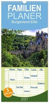 Produktbild: Familienplaner 2027 - Burgenland Eifel mit 5 Spalten (Wandkalender, 21 x 45 cm) CALVENDO