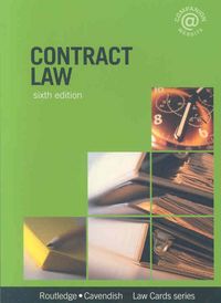 Produktbild: Contract Lawcards 6/E: Sixth Edition