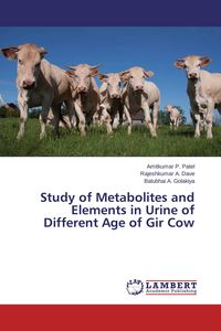 Produktbild: Study of Metabolites and Elements in Urine of Different Age of Gir Cow