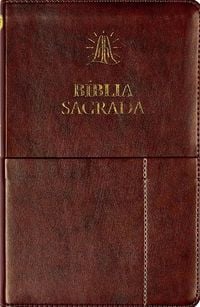 Produktbild: B&iacute;blia Sagrada ACF Slim, Capa luxo marrom com bolso