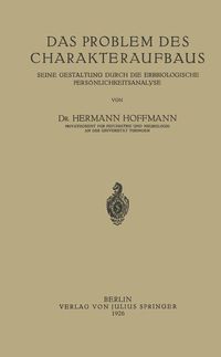Produktbild: Das Problem des Charakteraufbaus