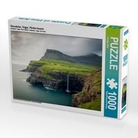 Produktbild: CALVENDO Puzzle G&aacute;sadalur, V&aacute;gar, F&auml;r&ouml;er-Inseln | 1000 Teile Lege-Gr&ouml;&szlig;e 64x48cm Foto-Puzzle f&uuml;r gl&uuml;ckliche Stunden