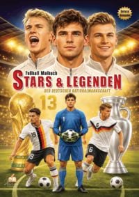 Produktbild: Fu&szlig;ball-Malbuch STARS & LEGENDEN der deutschen Nationalmannschaft mit &uuml;ber 60 Motiven zum Ausmalen und Steckbriefen zu jedem Spieler