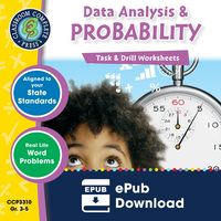 Produktbild: Data Analysis & Probability - Task & Drill Sheets Gr. 3-5