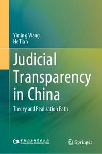 Produktbild: Judicial Transparency in China