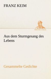 Produktbild: Aus dem Sturmgesang des Lebens